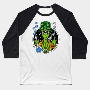 Alien Weed Stoner Nikolay Todorov Baseball T-Shirt